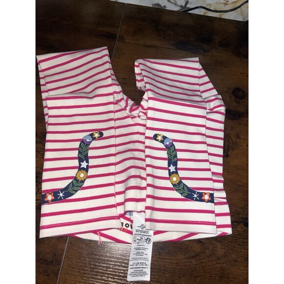 Mini Boden Girls Appliqué Leggings AP2 Soft Ivory/Raspberry Pink Cats Size: 6-7Y - Picture 4 of 5